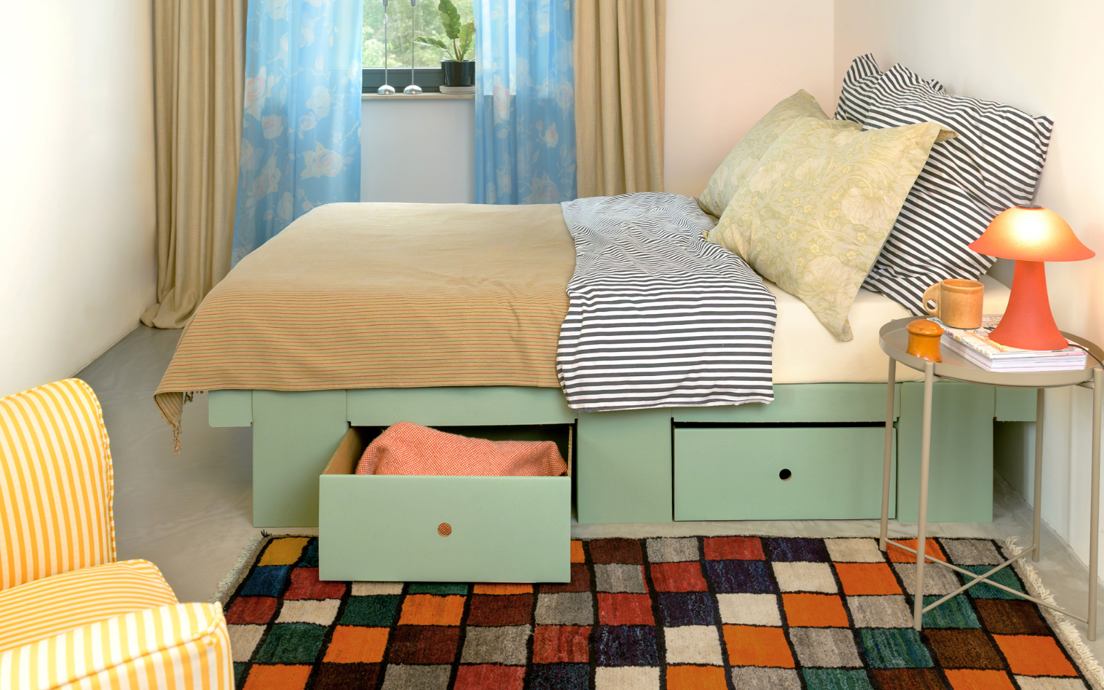 GRID Bed Colour Sage