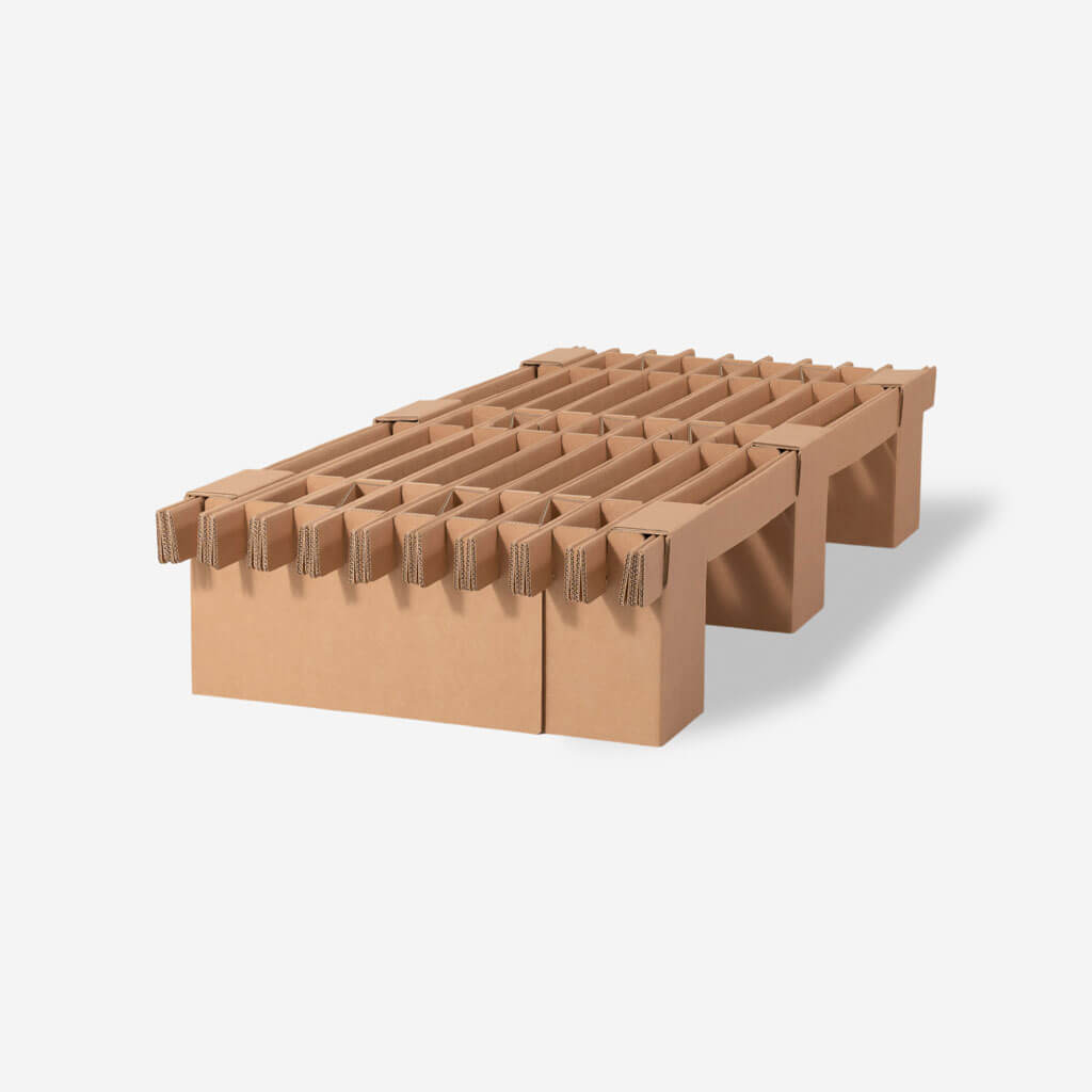 Cardboard clearance folding bed