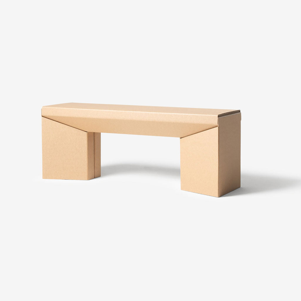 RIAB sustainable cardboard bench 