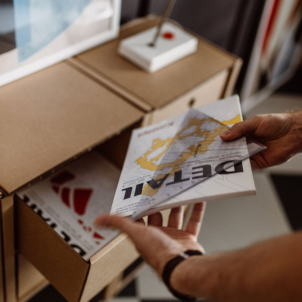 ROOM IN A BOX modular shelving system double drawer natural