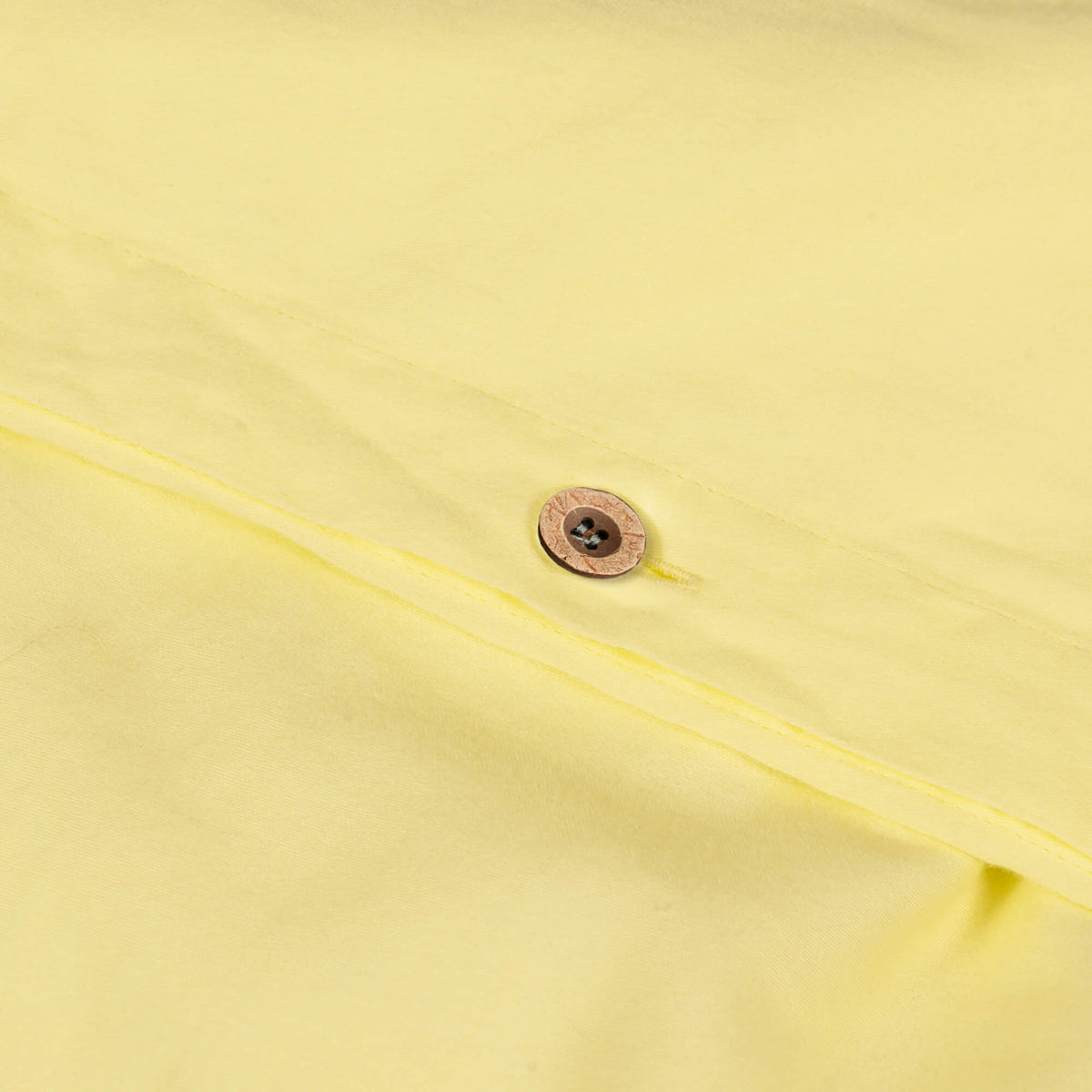 ROOM IN A BOX organic cotton duvet cover lemon yellow button