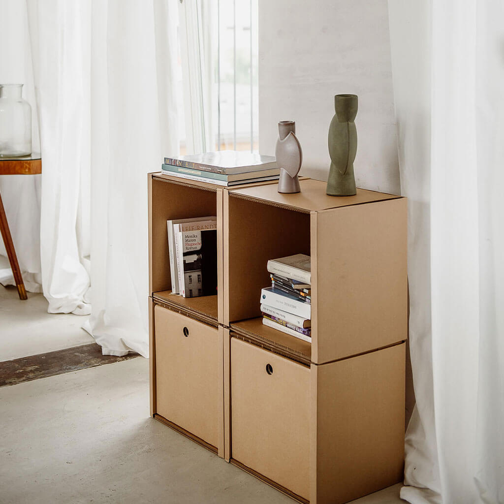 Cardboard store box furniture
