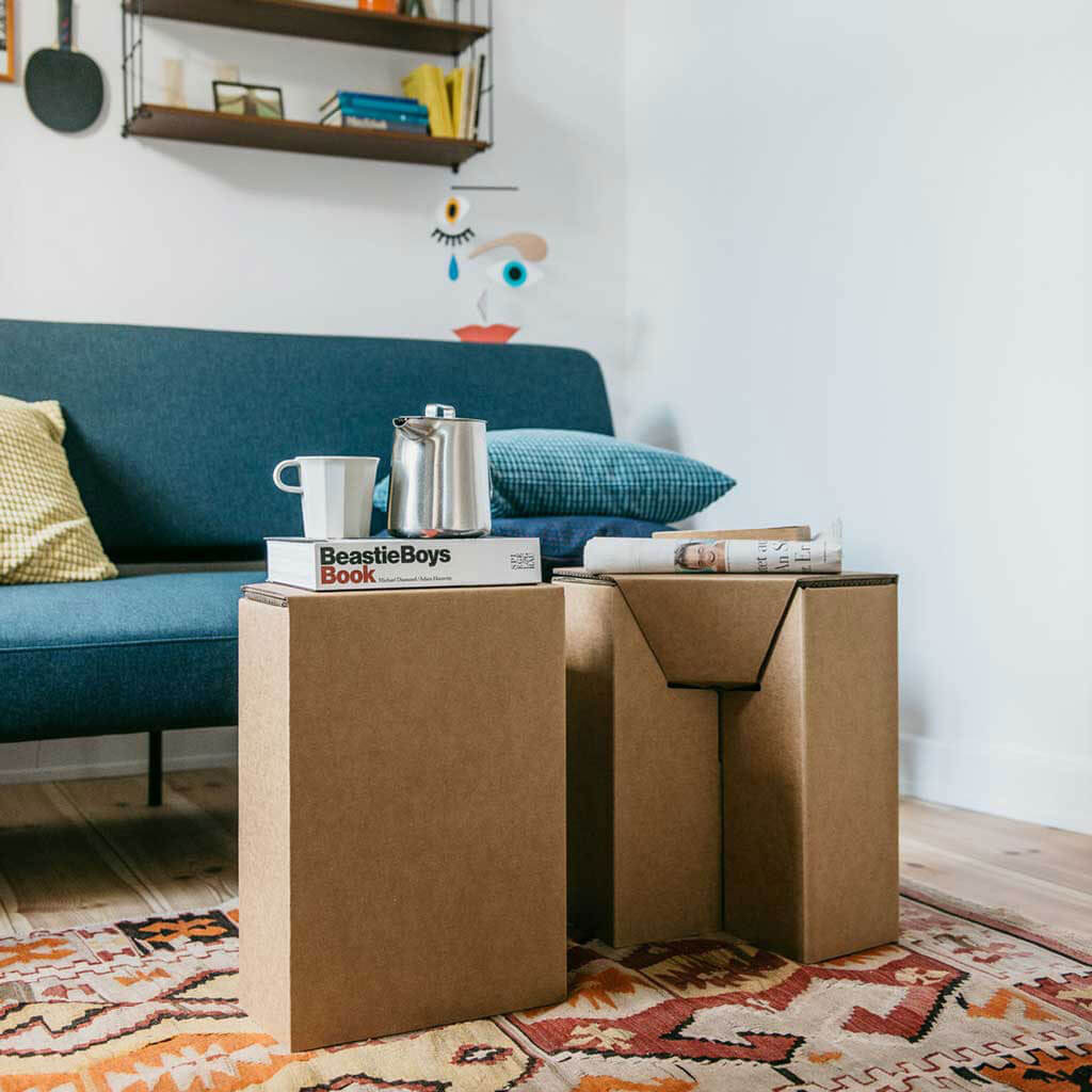 RIAB cardboard stool nightstand coffee table